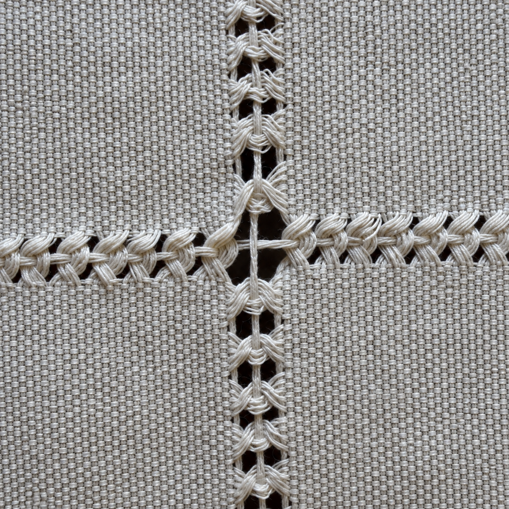 Detalle del cruce del multideshilado