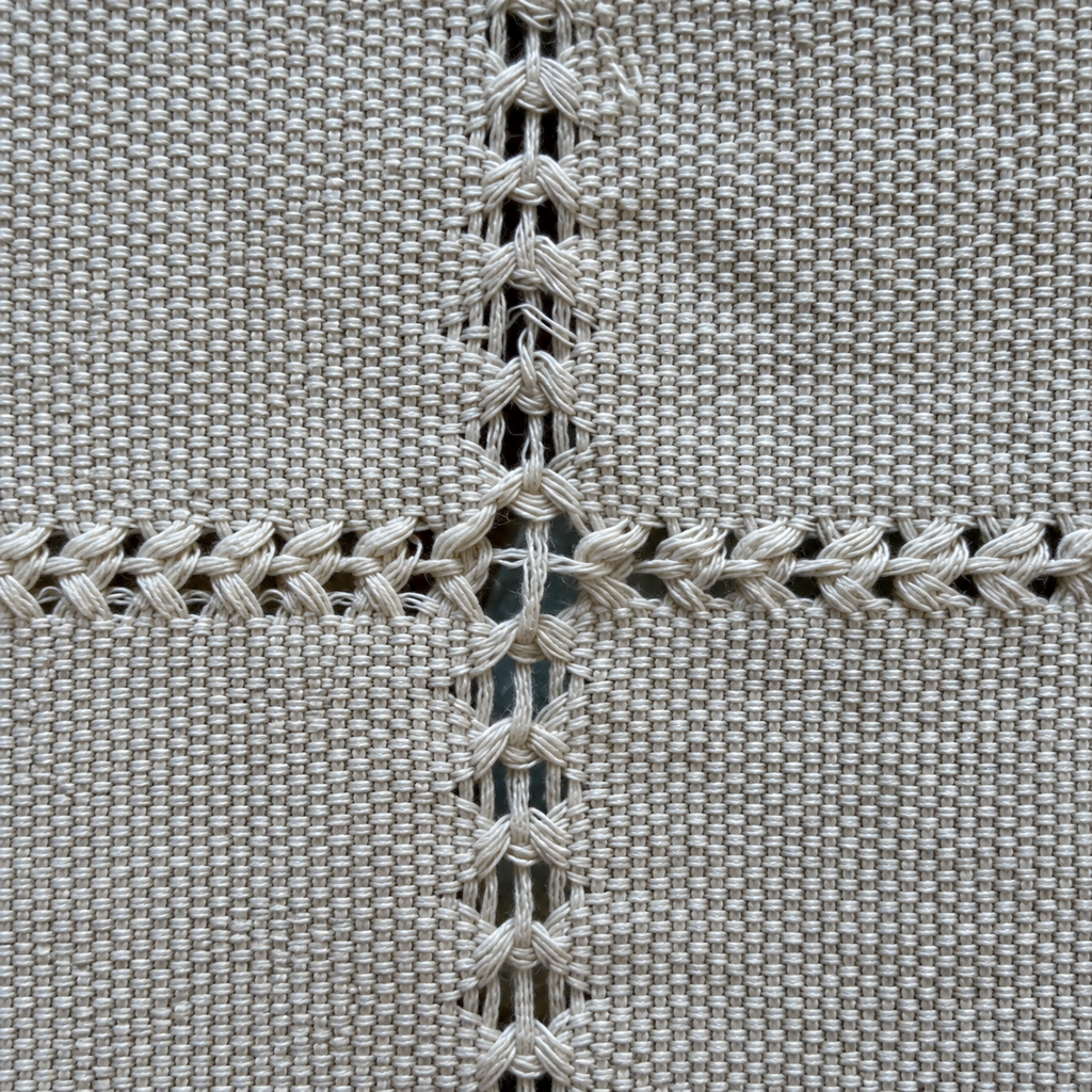 Detalle del cruce del multideshilado