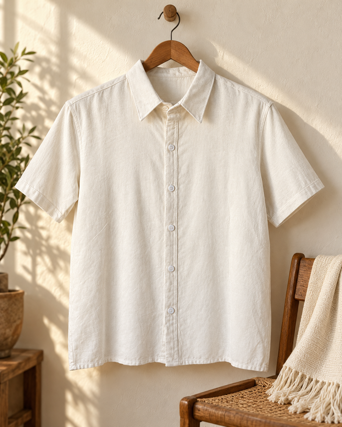 Camisa de hombre manga corta, estilo de vida