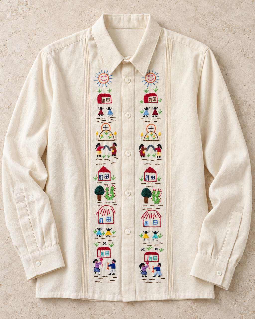 Camisa de hombre bordada Día de Muertos, vista adicional