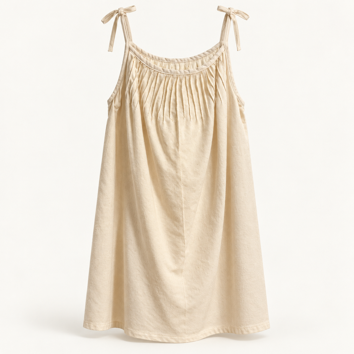 Blusa de tirantes con alforzas, vista frontal