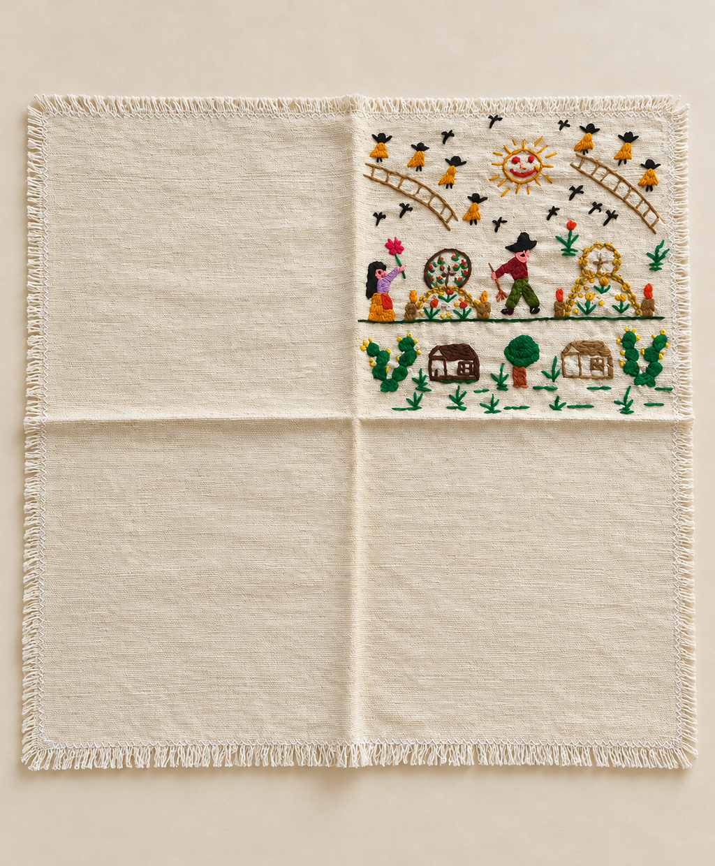 Mantel individual Día de Muertos: vista principal (imagen ilustrativa creada con IA)
