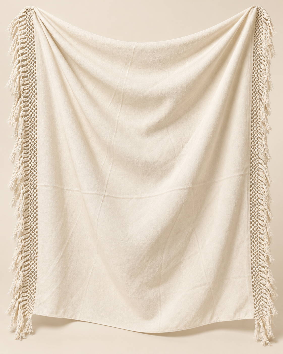 Rebozo de manta liso, vista frontal