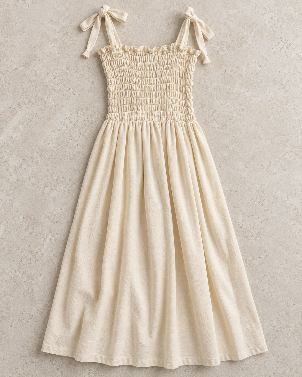 Vestido de mujer con pechera fruncida, vista adicional