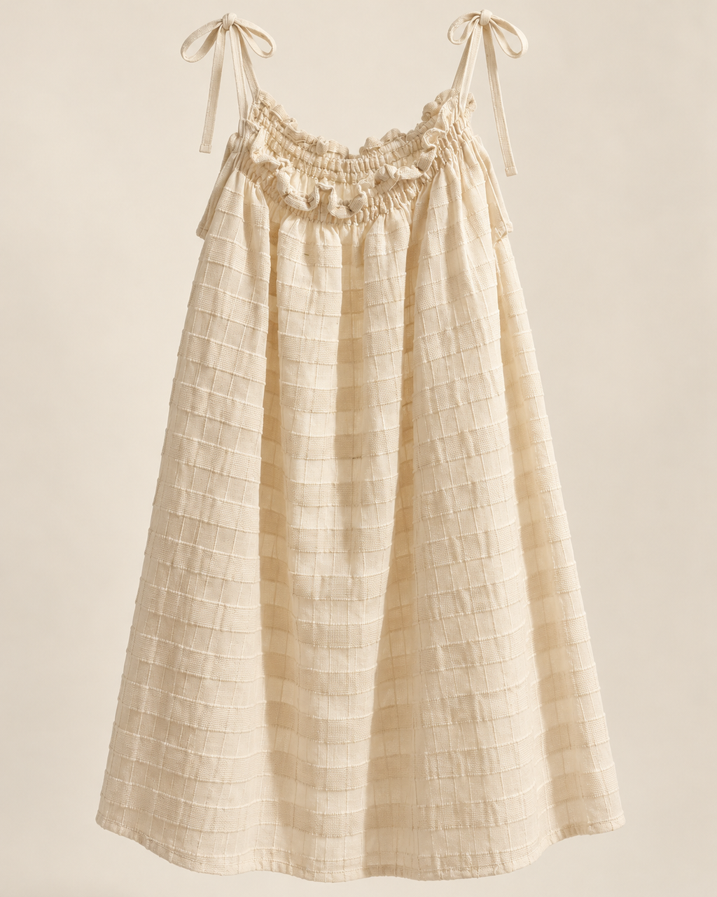Vestido de mujer de panalillo, vista frontal