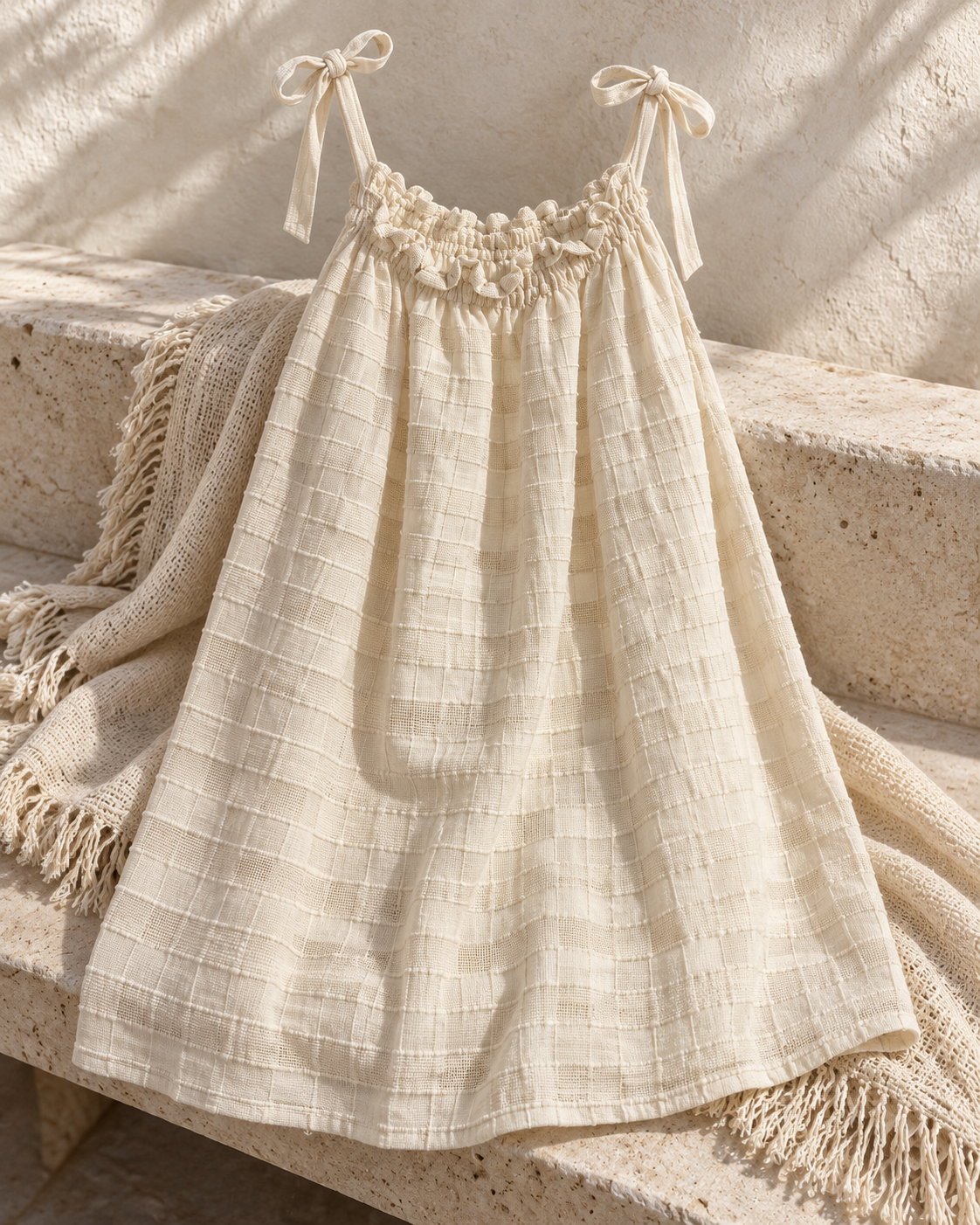 Vestido de mujer de panalillo, foto editorial